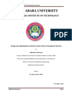 Design and Optimization of Electric Motor Driven Mechanical Oil Press