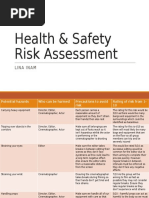 Health & Safety Risk Assessment