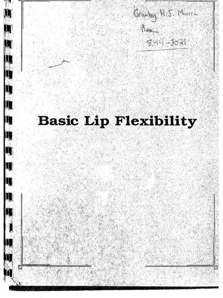 Basic Lip Flexibility | PDF