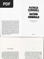 Patricia Cornwell - Ratiuni Criminale | PDF