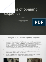 Analysis of Opening Sequence