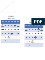 Jadwal Pelajaran 9B