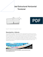 Irregularidad Estructural Horizontal Torsional