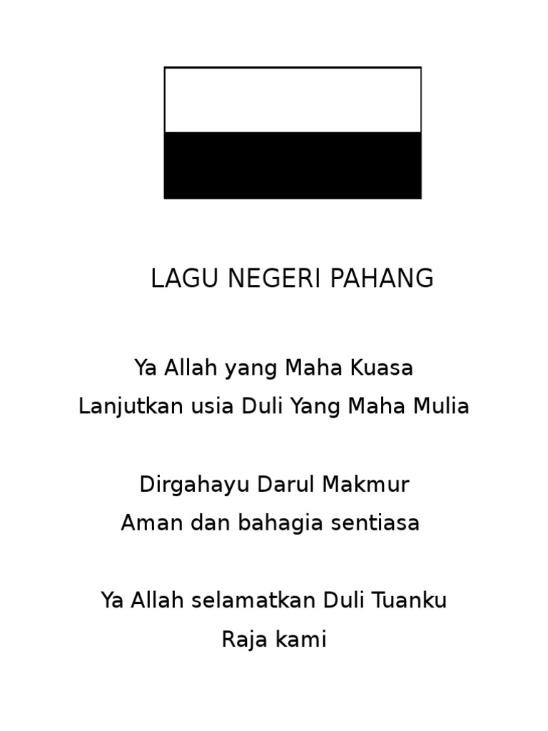 Lagu Negeri Pahang | PDF