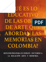 Lo Educativo en Las Obras de Arte Que Abordan Las Memorias en Colombia