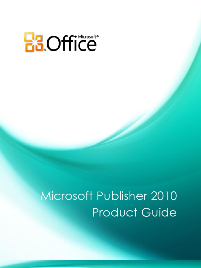 Microsoft Publisher 2010 Product Guide Final PDF Page Layout