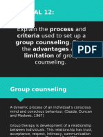 Advantages and Limitations of Group Counselling
