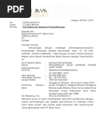 Surat Permohonan Retensi