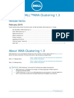 Wxa Clustering 1.3 Releasenotes Reva