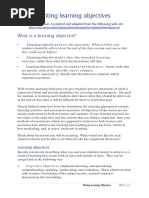 Writing Learning Objectives PDF