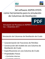 Curso de ASPEN HYSYS V 7.0 - Columna de Destilación.pdf