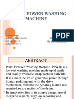 Paddle Power Washing Machine: Guide Name MR K. Manohar