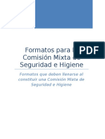 Formatos para La Comisión Mixta de Seguridad e Higiene