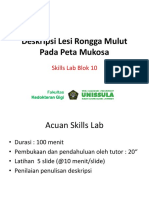 Deskripsi Lesi Rongga Mulut Pada Peta Mukosa Skills Lab - PDF - 2