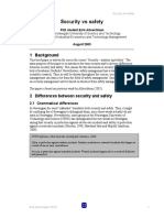 Security vs safety differences