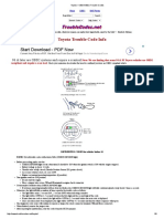 Toyota - OBD - OBD2 Trouble Codes