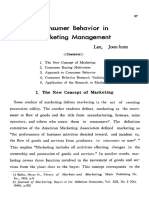 Consumer Behavior in Marketing Management