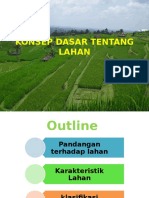 Konsep Dasar Tentang Lahan