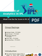 The Thrill of Analytics in IPL