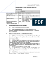 Guidelines For Purchase of Four Wheelers From CSD Entitlement For Four Wheelers:-Eligibility Category CC Periodicity