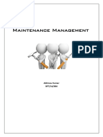 Maintenance Management: Abhinav Kumar BFT/14/884