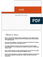 Hive - Self Learning Notes
