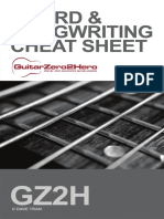 Guitar Chord Songwriting Cheat Sheet PDF