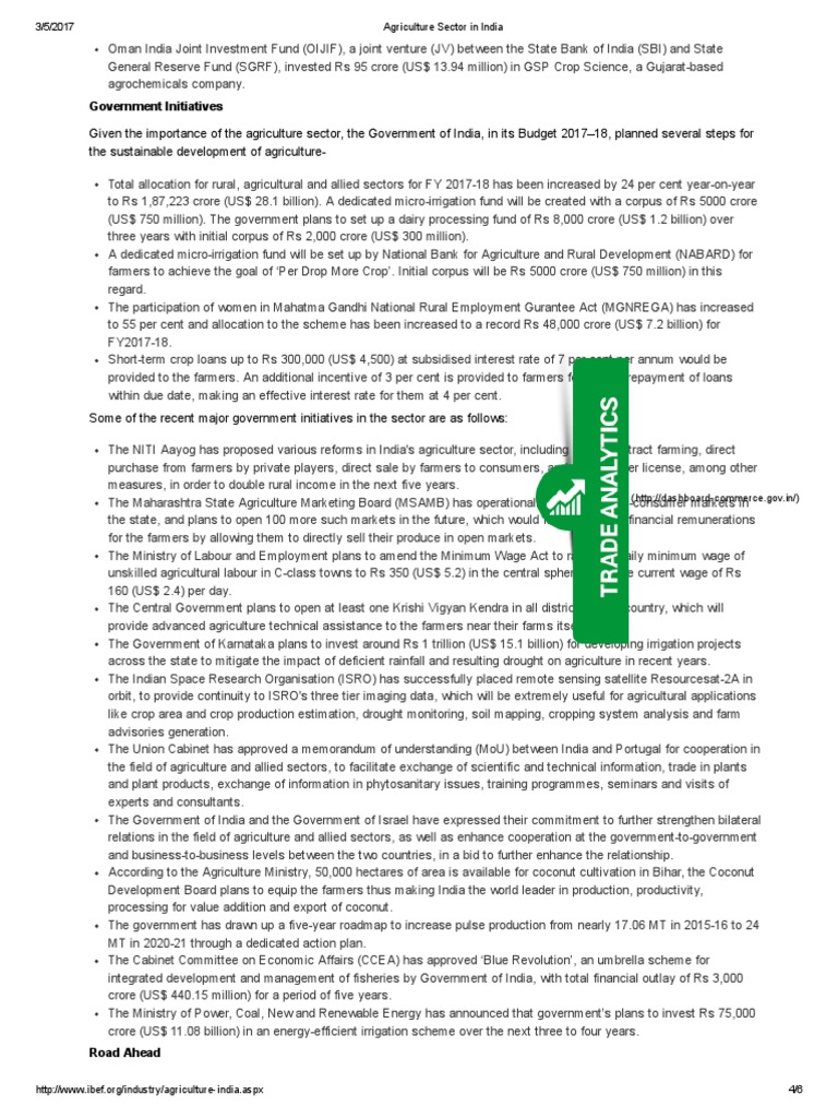 Overview of India's Agriculture Sector | PDF | Agriculture | Science