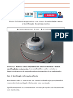 Motor Da Turbina Evaporadora Com Sensor de Velocidade - Testes e Identificação Dos Enrolamentos - TécnicoBrastempConsul