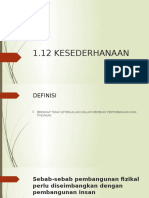 KESEDERHANAAN DAN PENDIDIKAN INSAN