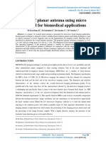 Design of Planar Antenna Using Micro Strip Feed For Biomedical Applications