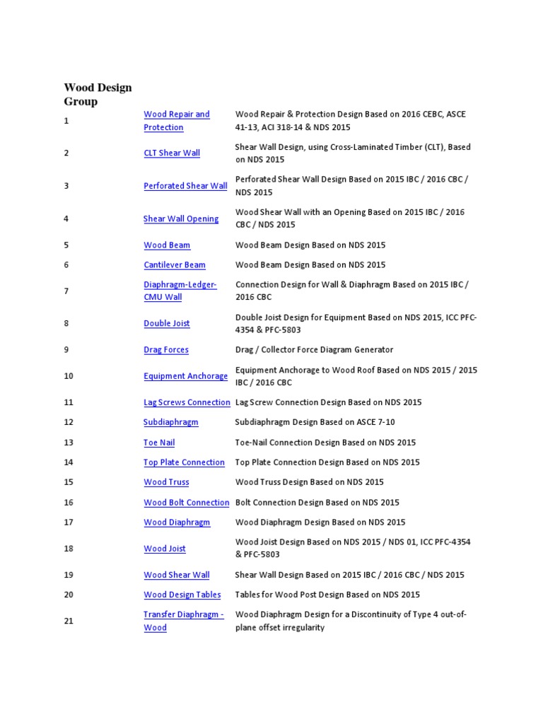 Wood Design Group PDF Beam (Structure) Truss