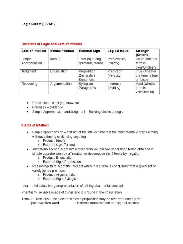 Logic Quiz 2 | Validity | Logic
