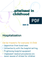 Hospitalisasi in Childhood 1