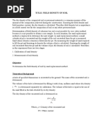 Lab Report Soil Sand Replacement Method