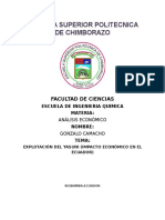 Impacto Economico de La Explotacion Del Yasuni