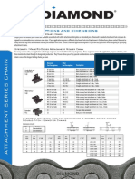 Chain Descriptions and Dimensions: Standard Attachment Roller Chain