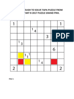 A Walk Through To Solve Tapa Puzzle From Round2 Part B 2017 Puzzle Grand Prix