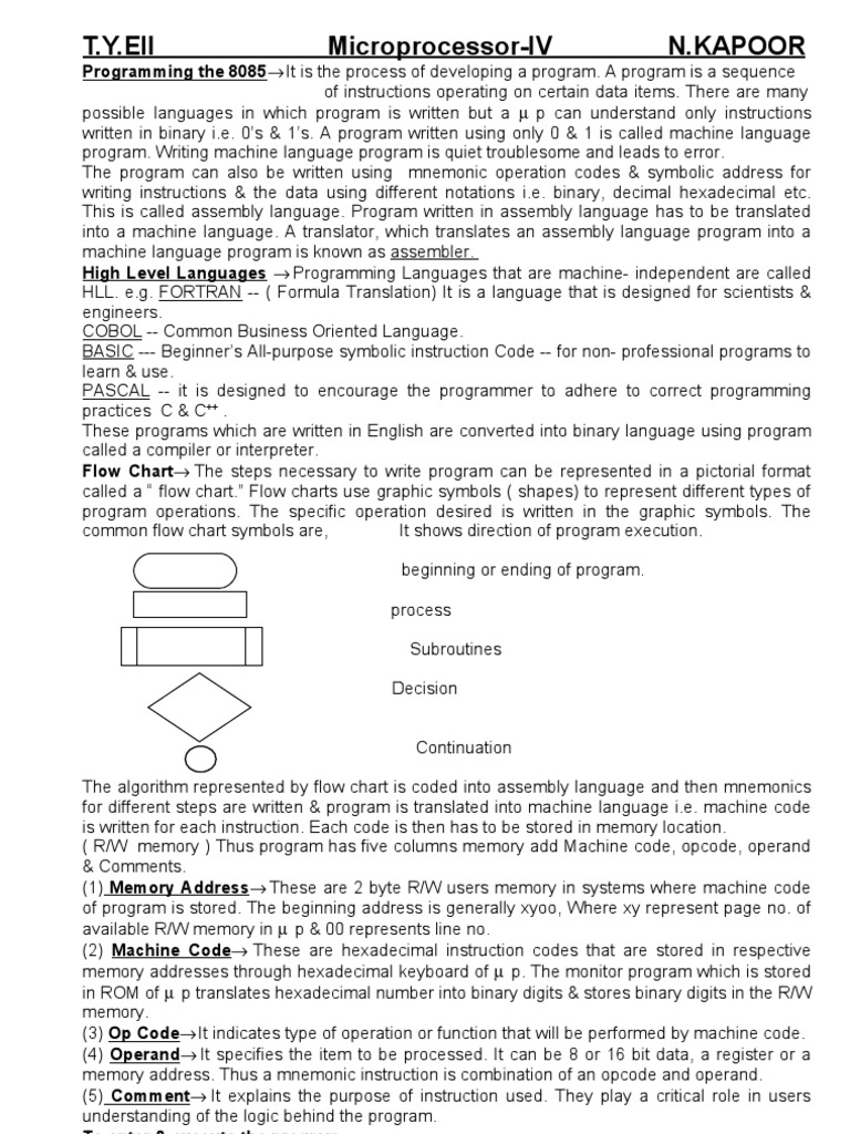 Microprocessor 8085 pdf image