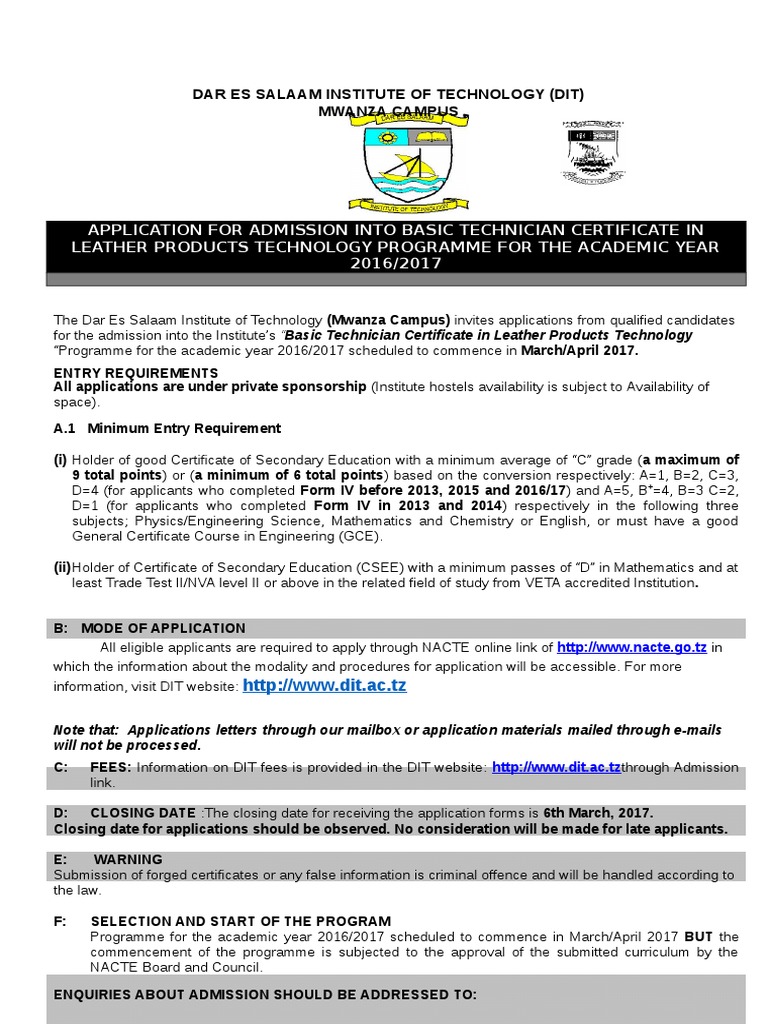 “Basic Technician Certificate in Leather Products Technology “Programme