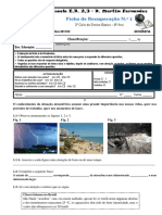 Noções de Estado Do Tempo e de Clima e de Fatores e Elementos Climáticos