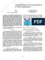 Analysis Design and Modeling of Crescent Antenna For UWB Applications