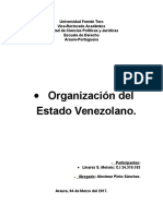 Ensayo - Organización Del Estado Venezolano