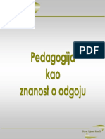 Opca Pedagogija - Znanost o Odgoju - PPT PDF