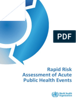 Rapid Risk Assessment of Acute Public Health Events - WHO