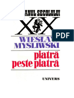 Wieslaw Mysliwski-Piatra Peste Piatra