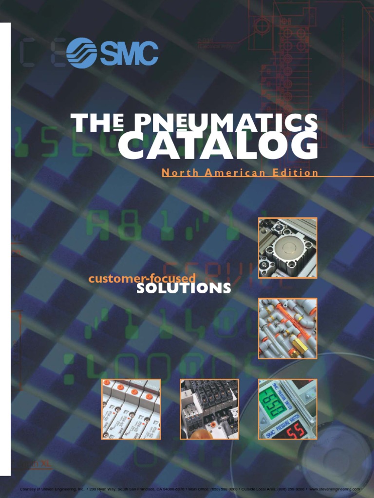 SMC Pneumatics PDF | PDF | Cylinder (Engine) | Piston