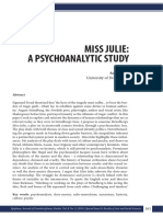 Miss Julie: A Psychoanalytic Study: University of Delhi, India