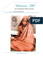 Periyava Mahimai Newsletters - 2007