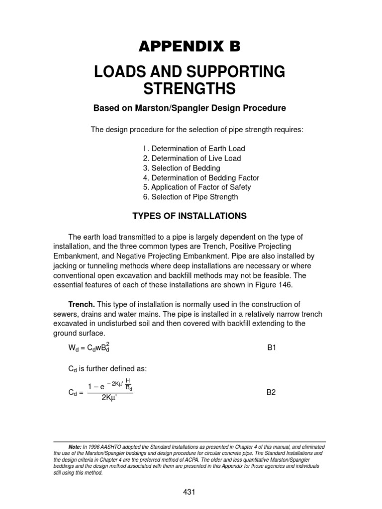 Pipe Load Design Procedures Guide | PDF | Strength Of Materials | Pipe ...